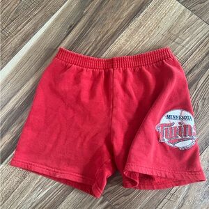 Kids Minnesota Twins Vintage 1991 Athletic Shorts